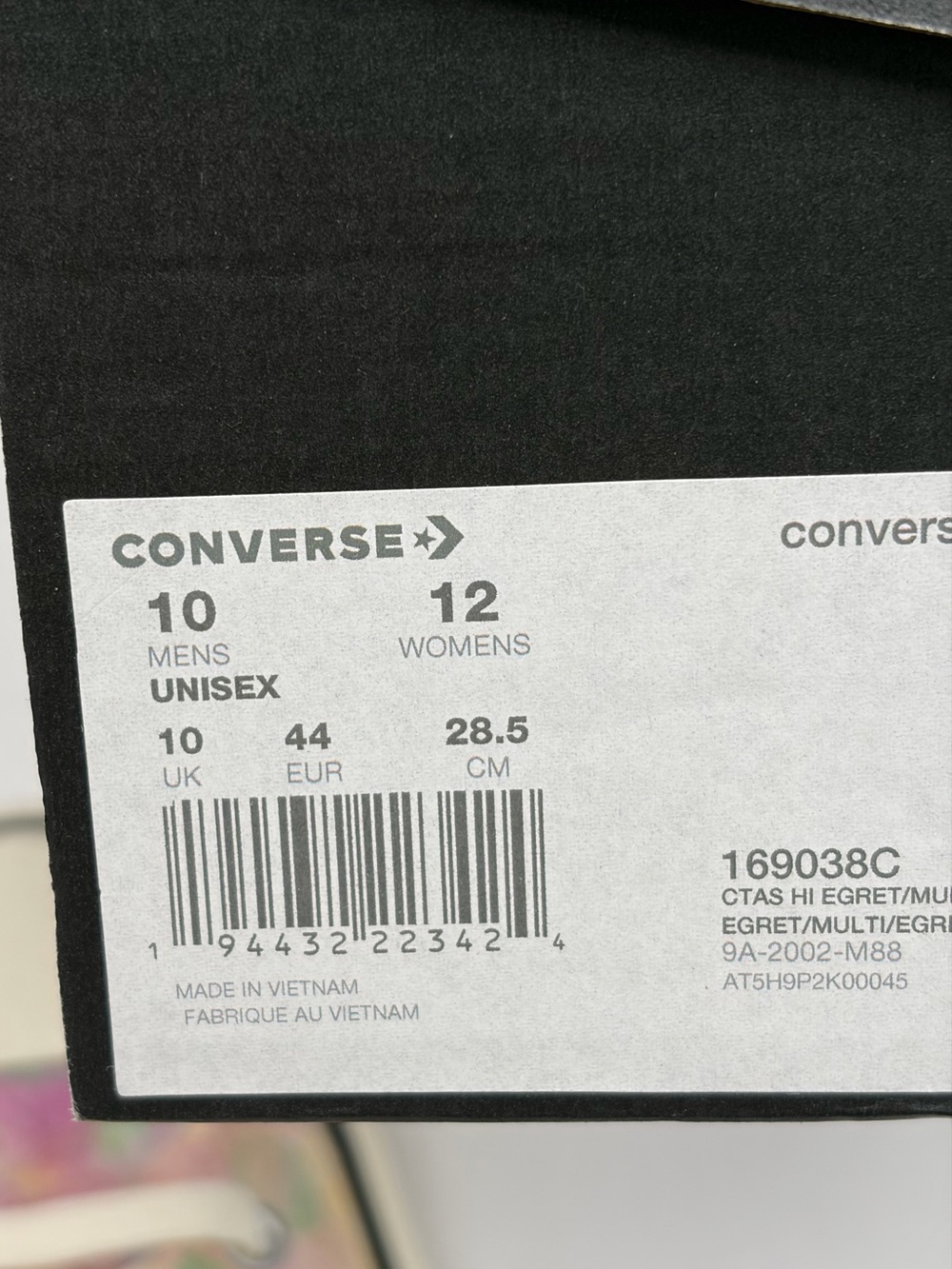Converse High Top Sneakers - Pastel Multicolor Tie-Dye Man’s 10 - Picture 9 of 11